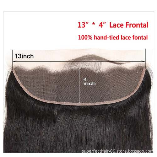 Top Quality High Digital Thin13*4 Lace Frontal Closure, Transparent Swiss Lace Frontal Vendor,Straight Transparent Lace Frontal